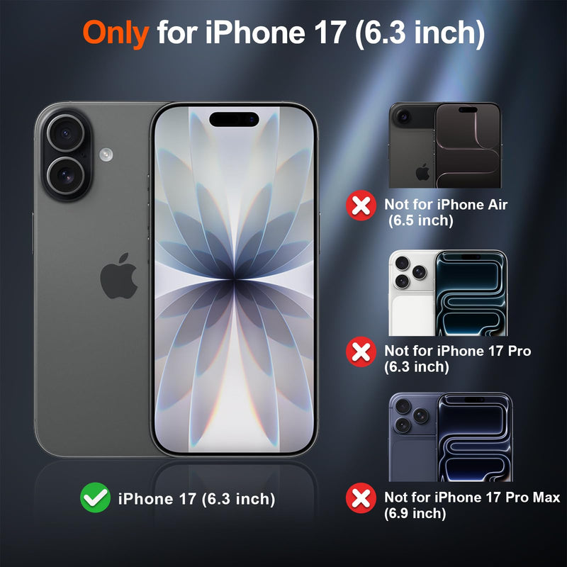 Compatible with iPhone 17 Phone case Magnetic (Compatible with MagSafe) (Military Grade Anti Drop Protection) semi Transparent Matte Shockproof and Anti Fingerprint Phone case 2026