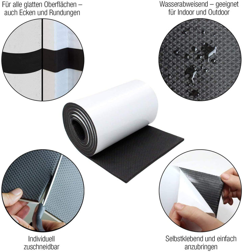 Car Door Protector Bump Body Guard,1/4" Sectional Foam Sticking Garage Wall Parking Protector Collision Avoidance Waterproof Foam Protector Wall Corner Protecting Your Car Doors (2 Pack) 2 Pack 1/4 '' Thickness