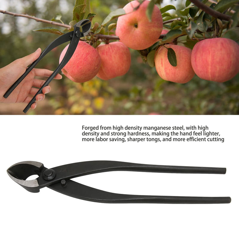Bonsai Concave Branch Cutter, 11in Branch Cutter Professional Bonsai Tools, High Strength Manganese Steel BonsaiCutter with Ergonomic Handle for Bonsai Modeling