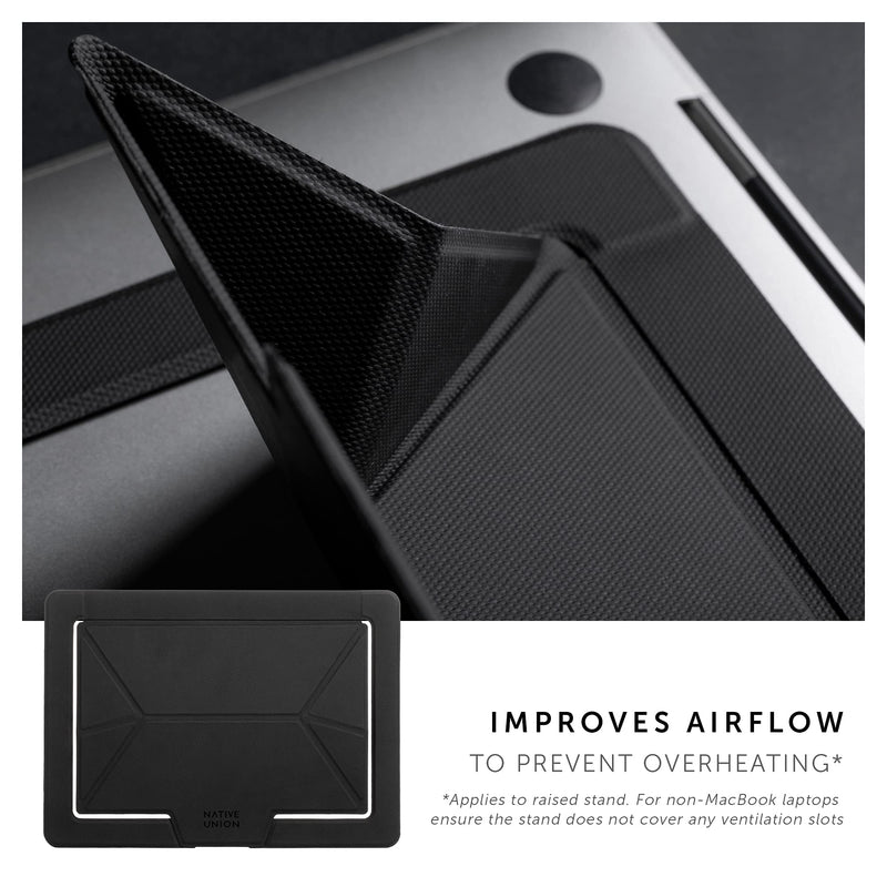 Native Union Rise Laptop Stand – Ultra-Slim Portable Folding Laptop Stand – Ergonomic & Optimized Viewing Angle – for All Laptops 13-16"