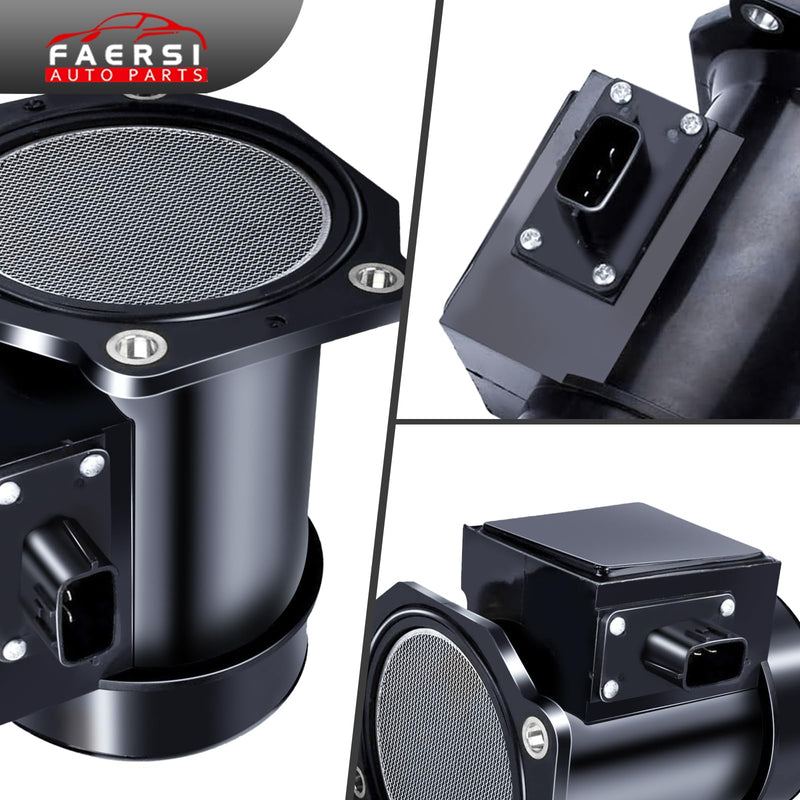 FAERSI Mass Air Flow Sensor 22680-31U00 2268031U00 Replacement for Maxima Infiniti I30 J30 Q45, 1995 1996 1997 1998 1999 Maxima 3.0L, 1996-1999 I30 3.0L, 1995-1997 J30 3.0L, 1997-2000 2001 Q45 4.1L