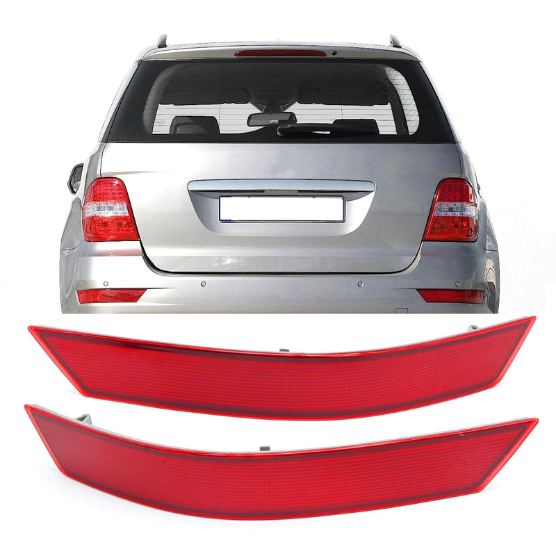 MDEOOSKY Rear Bumper Reflector Assembly Left & Right Pair Set Replacement for Mercedes-Benz W164 ML320 ML350 ML500 2008-2011 Replaces ‎1648200374 1648200674