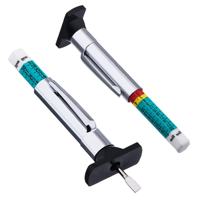 Pangda 10 Pack Tyre Gauge Tyre Tread Depth Gauge Tool, Color Coded