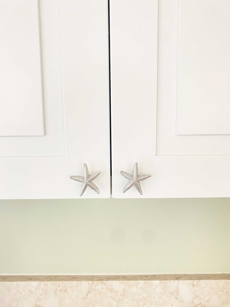 Costello Coastal - Starfish Cabinet Knob (Small, Set of 2) | Artist Pewter Hardware Collection