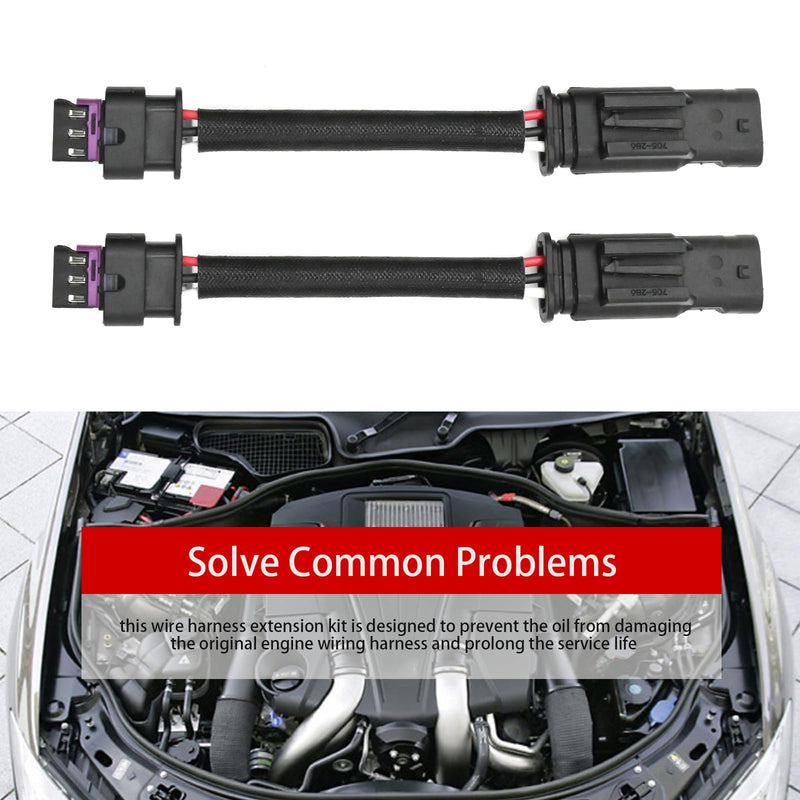 4Pcs 3-Pin Camshaft Adjuster Magnet Harness Wire Extension, Replacement for Mercedes-Benz 4.7L M278 Engine 2011-2020