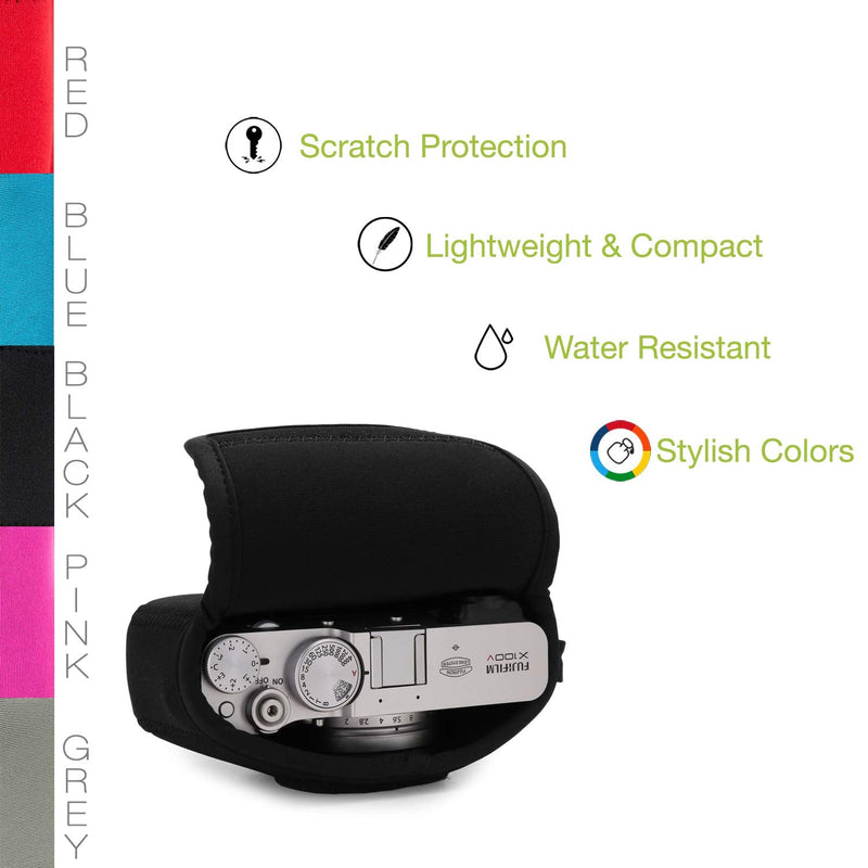 MegaGear Ultra Light Neoprene Camera Case compatible with Fujifilm X100V One Size Black