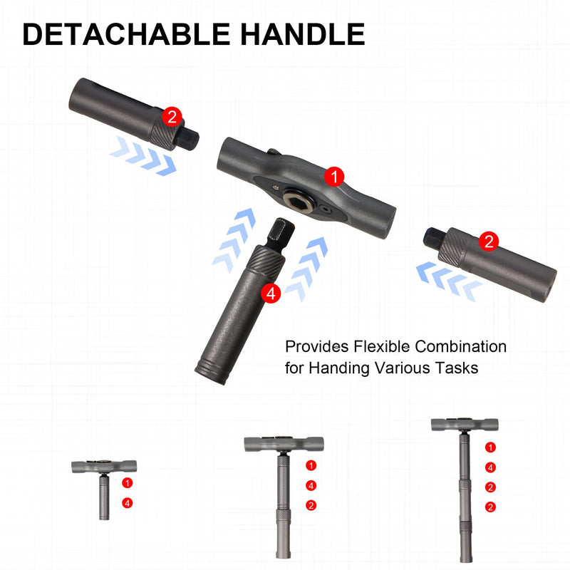  [AUSTRALIA] - 42 in 1 Magnetic Screwdriver Set, DIY Ratchet Screwdriver Set, Multi Bit Screw Driver Set Kit with Case, Handle Detachable, Portable Repair Tool for Electronics, Glasses, Bicycles & Home Repair 42 in1