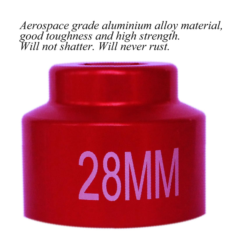 28mm fuel filter Socket, for Cummins tools 3/8 drive for Dodge Ram 6. 7L Cummins Oil/Fuel Filter Canister Socket wrench plug tool -28mm(2010 & up) 28mm Red
