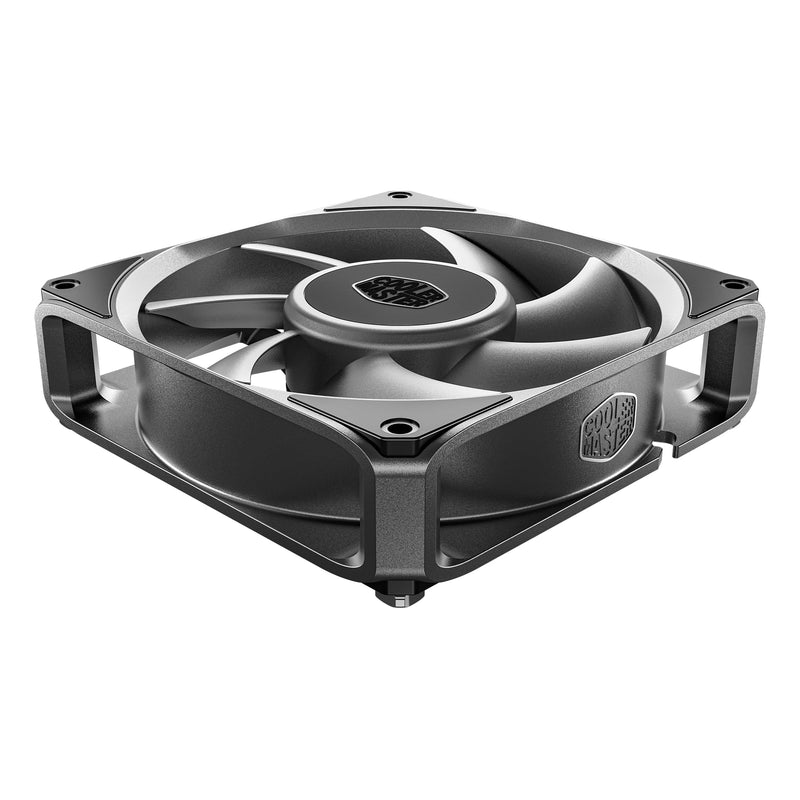 Cooler Master MasterFan A120 Case Fan, High Air Pressure, Aluminum Blades | 120mm Fan Size, High Air Pressure, Aluminum Blades, PWM Quiet Cooling, Three-Phase Motor, 0.6mm Tip Clearance, Aluminum Frame