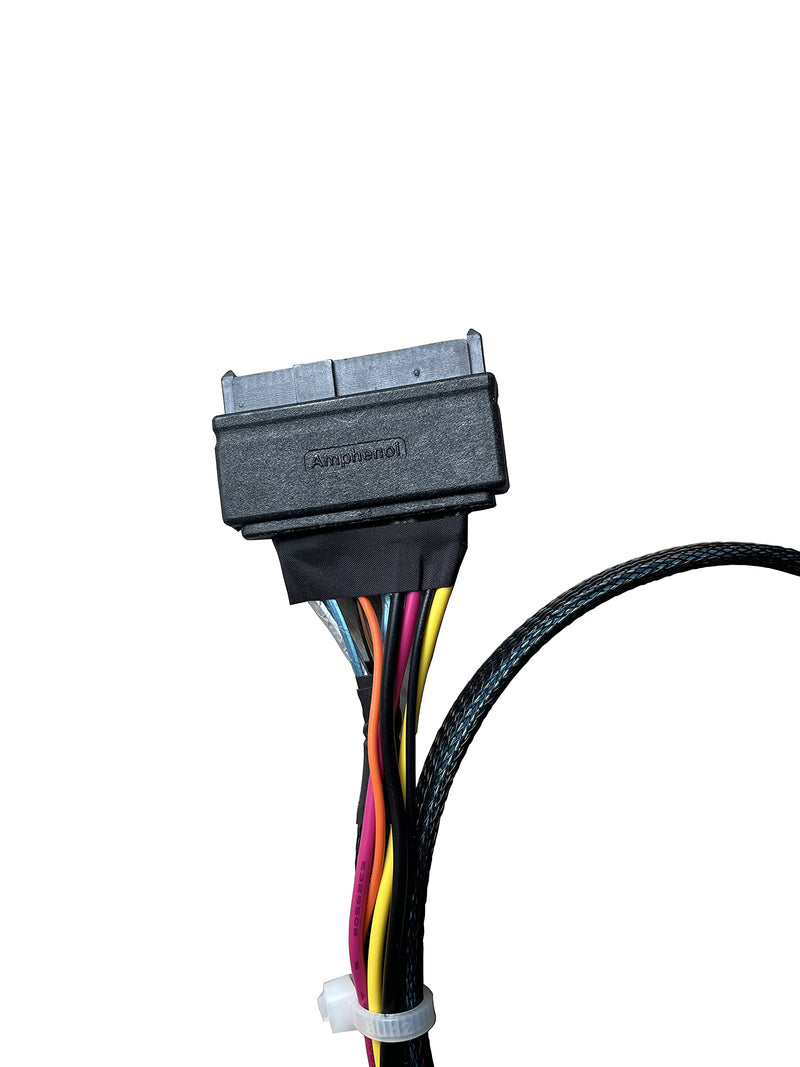 𝐃𝐢𝐋𝐢𝐧𝐤𝐞𝐫 PCIe Gen4 𝐒𝐥𝐢𝐦𝐒𝐀𝐒 4X to 𝐔.𝟐 𝐍𝐕𝐌𝐞 Adapter,𝐒𝐅𝐅-𝟖𝟔𝟓𝟒 38P to 𝐒𝐅𝐅-𝟖𝟔𝟑𝟗 68P Cable with Power, 75CM