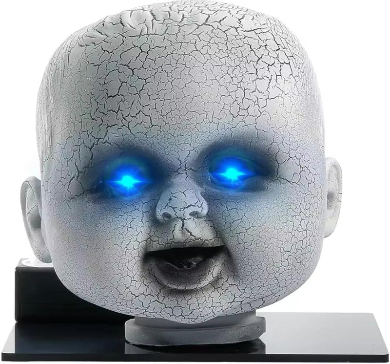 Creepy Doll Head,Paranormal Ghost Spirit Communication Tool Equipment EMF Device,Ghost Hunting Equipment (Blue) Blue