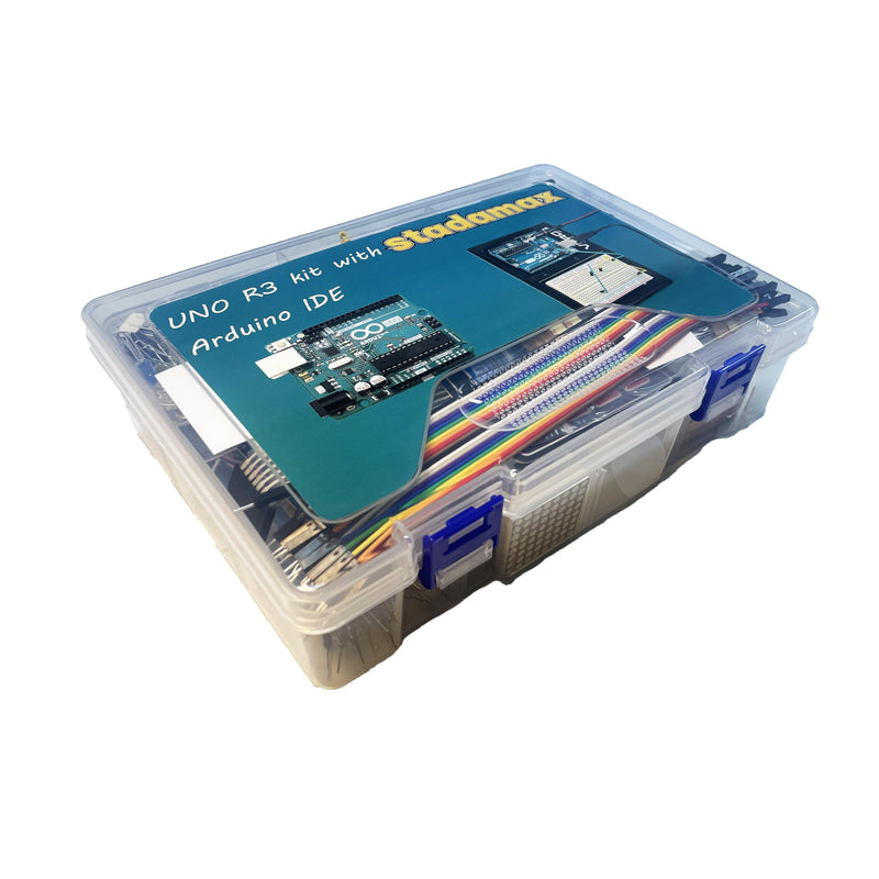 UNO R3 Kit Mega328 Tutorial Compatible with Arduino IDE 40 in 1 Electronics Circuit Breadboard Engineering Kit for Kids and Engineers, 720P Video Courses and Online Technical Support for Beginners Complete