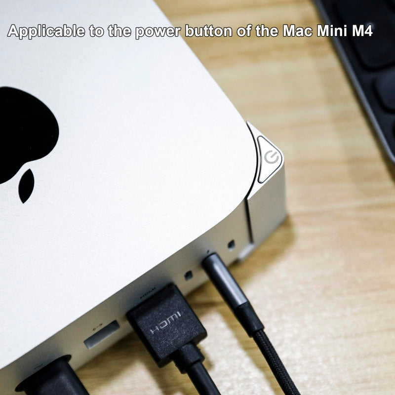 Easy Power Button Base for Mac mini M4 Stand Aluminum Desktop Dock Mac mini M4 Accessories