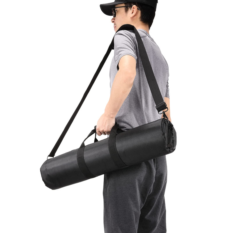 49in/125cm Tripod Carrying Case, Heavy Duty Nylon Bag With Shoulder Strap, Padded for Light Stand, Tripods, Monopods, Umbrellas, Softboxes, Boom, Speaker, Mic Stands 49"/125cm Handheld, Shoulder Carrying, Sloping Carrying Black