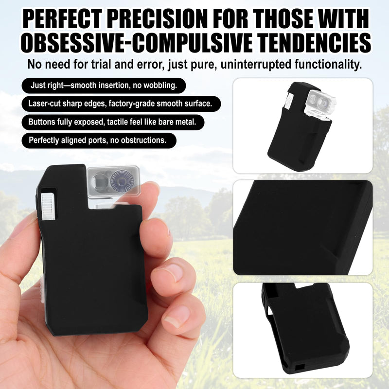 Flashlight Protective Cover Compatible with Wuben G5 | Silicone, Shockproof, Portable, Holster Pouch Cover for Outdoor, Camping, Hiking Gear, Black