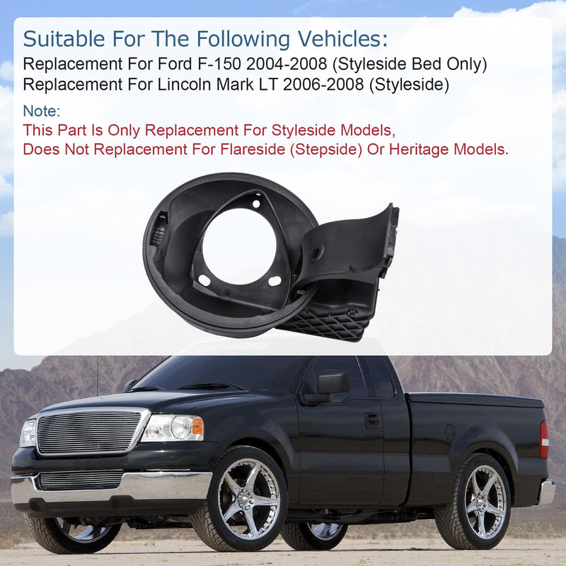 JDMSPEED New Fuel Filler Gas Cap Door Lid Housing 4L3Z9927936BA Replacement For Ford F-150 2004-2008