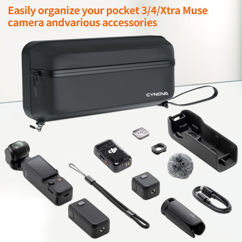 DJI Osmo Pocket 3 Carrying Case for DJI Osmo Pocket 3/4/Xtra Muse | for Creator Pocket 3 Combo Accessories, Portable Nylon Storage Protective Bag Compatible with Osmo Pocket 3 Accessories