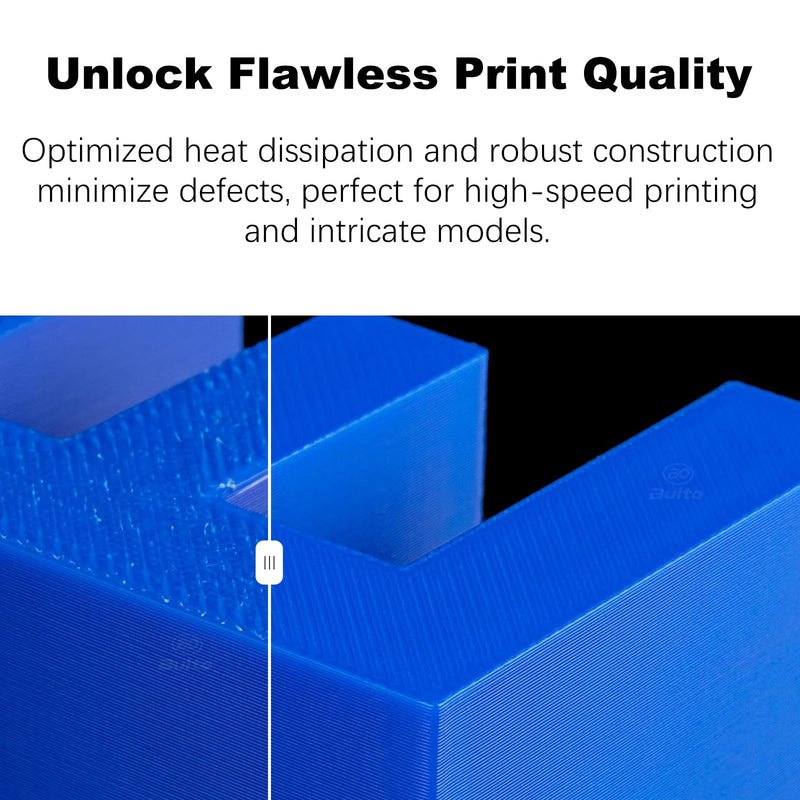 2 Pack 0.4MM Centauri Carbon Hotend with Brass Hardened Steel Nozzle, 3D Printer Print Head Extruder Part for Elegoo CC Accessories with Extra 2 Silicone Covers and 2 Nozzle Cleaners 2 Pack Hotend Kit