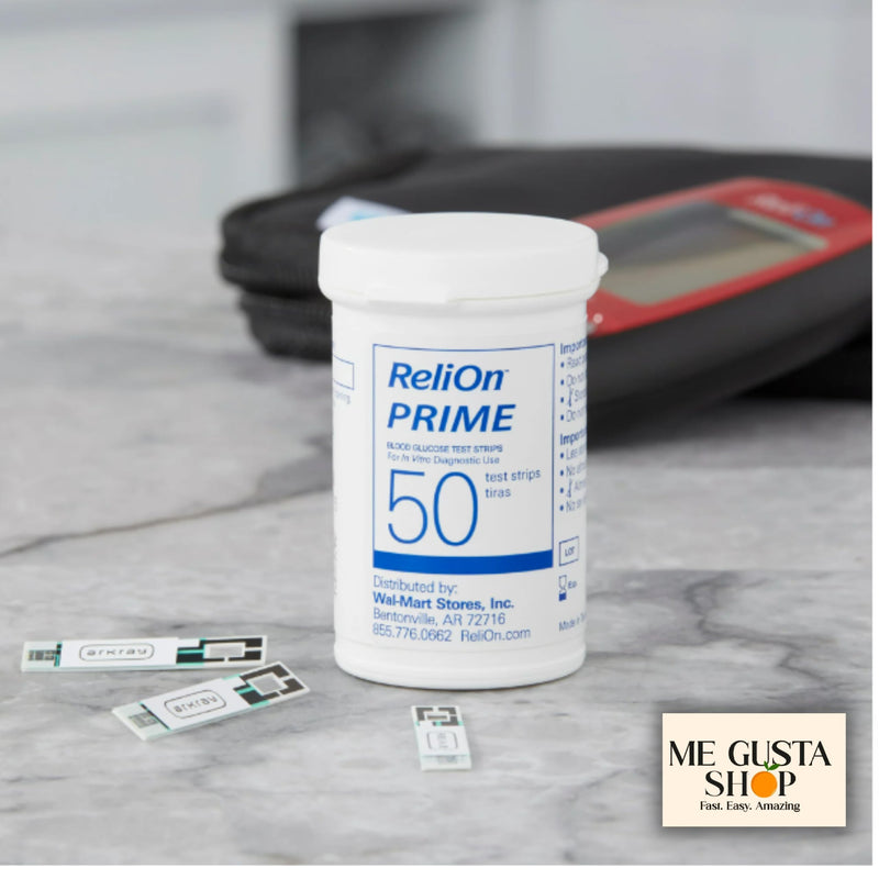 ReliOn Prime Blood Glucose Test Strips, 100 Ct + me Gusta Sticker