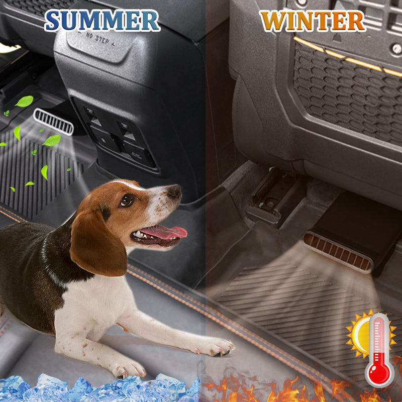 TOPINSTALL 2025 Plug-in Under Seat Vent Deflectors Compatible with 2021-2025 Ford Bronco 4 Doors, Cooler Summer Air Vent Extension for Rear Seat Passenger 2PCS (Fit for OEM & Regular Floor Mats)