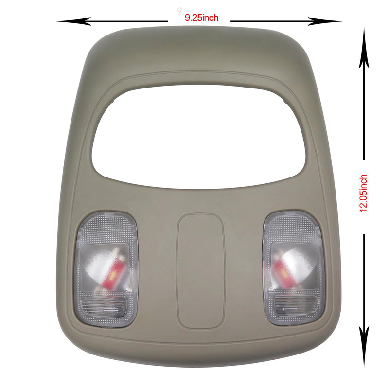 UPGRADED Overhead Console Dome Map LED Reading Light Lamp Compatible with 2002-2010 Dodge Ram 1500 2500 3500 4500 5500 Replaces 1DK78BD1AA 1DK78TL2AA 56049706AD/AF