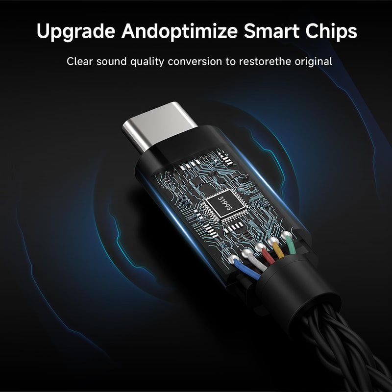 USB C to 3.5mm Audio Adapter, USB C to Aux with CX31993 DAC Chip | High Res 32bit/384kHz 3.5mm to USB C, 10000+ Times Bending, with Apple iPhone 17 16 15 Samsung Galaxy S25 S24 S23 S22 S21 Type C to 3.5mm