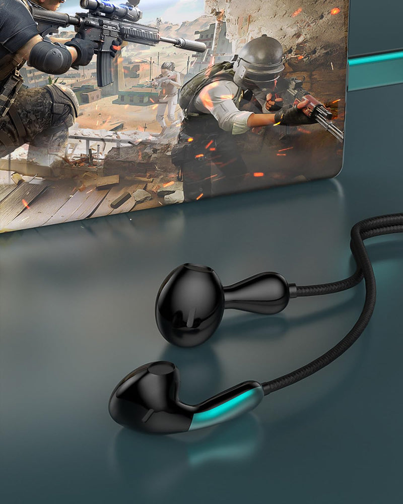 USB C Wired Earbuds with Microphone, in Ear Headphones with Volume Control for Calls Music Videos, 1 Pack, Classic Black 1 Pack, USB-C