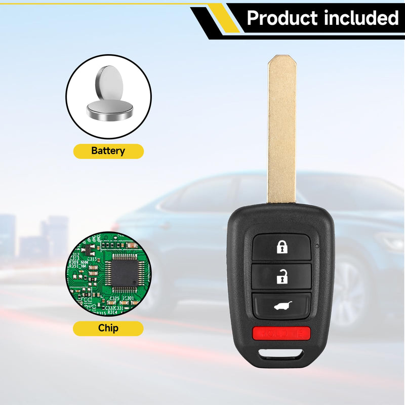 2 Pcs Smart Key Fob Replacement Fits for Honda HRV 2016 2017 2018 2019 2020 2021 2022 CRV 2014-2016 Car Keyless Entry Remote MLBHLIK6-1T 315MHz