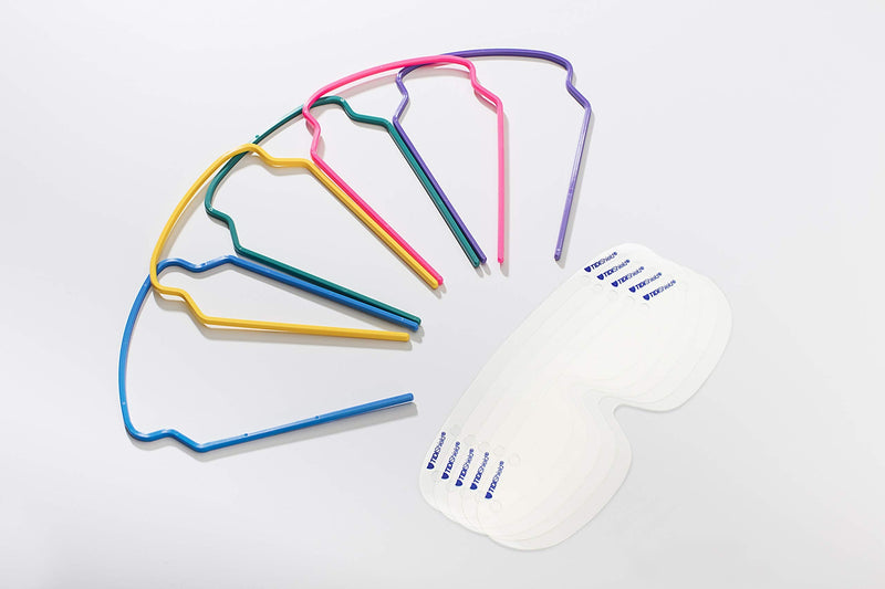 TIDIShield Assemble ‘n Go Eye Shield Frames (Case of 100) ― for Use with 9210-100 Lenses ― Protective Eyewear – PPE – Medical Office – Dental Office – Clinic – Pharmacy ― Homecare Product (9211-100)