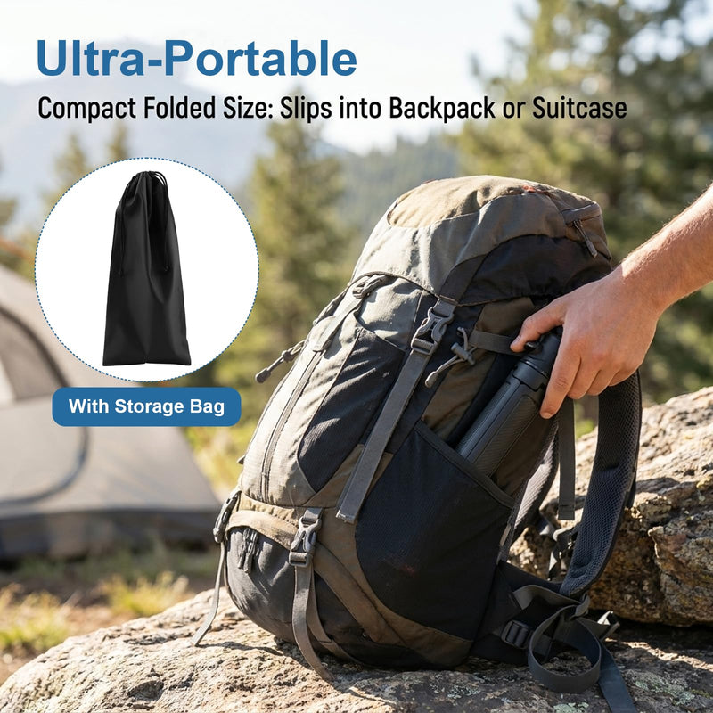 Starlink Mini Tripod Mount Kit , 360° Tilt & Height Adjustable Portable Starlink Mini Stand with Storage Bag and Aluminum Adapter, Heavy Duty Metal Satellites Holder for Outdoor Camping, RV Travel