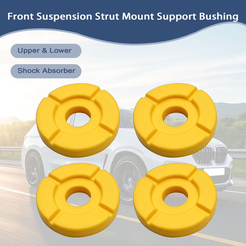 FZJDSD Strut Mount Support Bushing Front Suspension Shock Upper and Lower 4Pcs 31336776389 31336776390 Compatible with BMW E70 E71 X5 X6 2007-2014 Engine Mount Bushing Buffer
