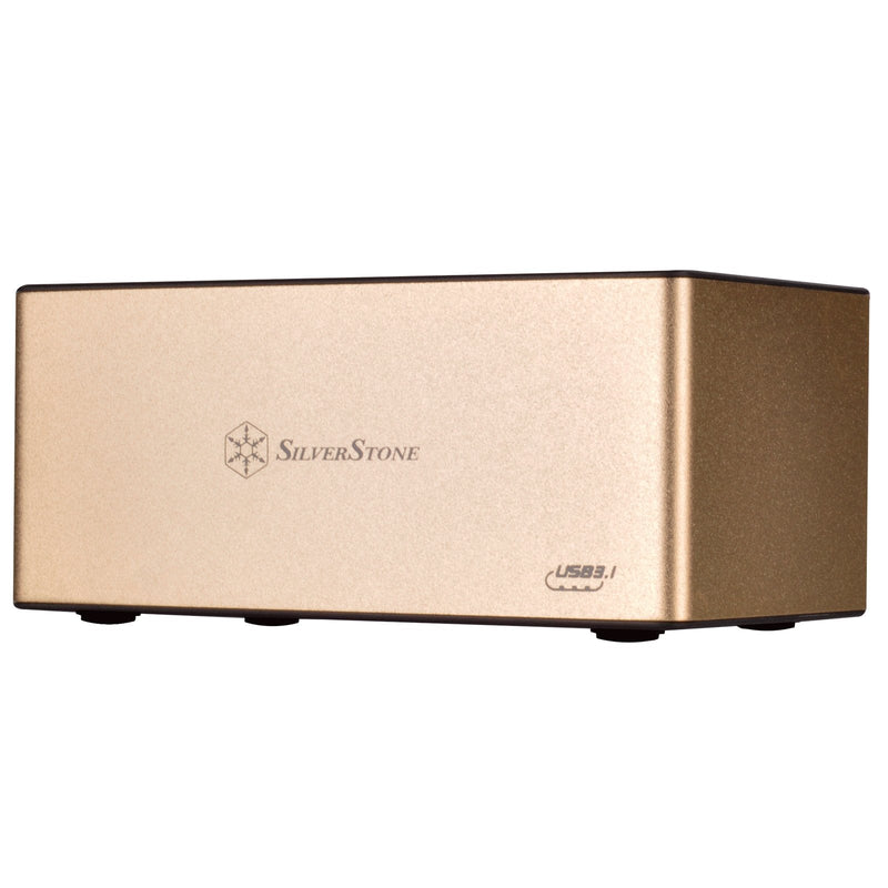 SilverStone Technology External Hard Drive Docking Station Supports One 2.5" or 3.5" Drive RL-TS11G-C