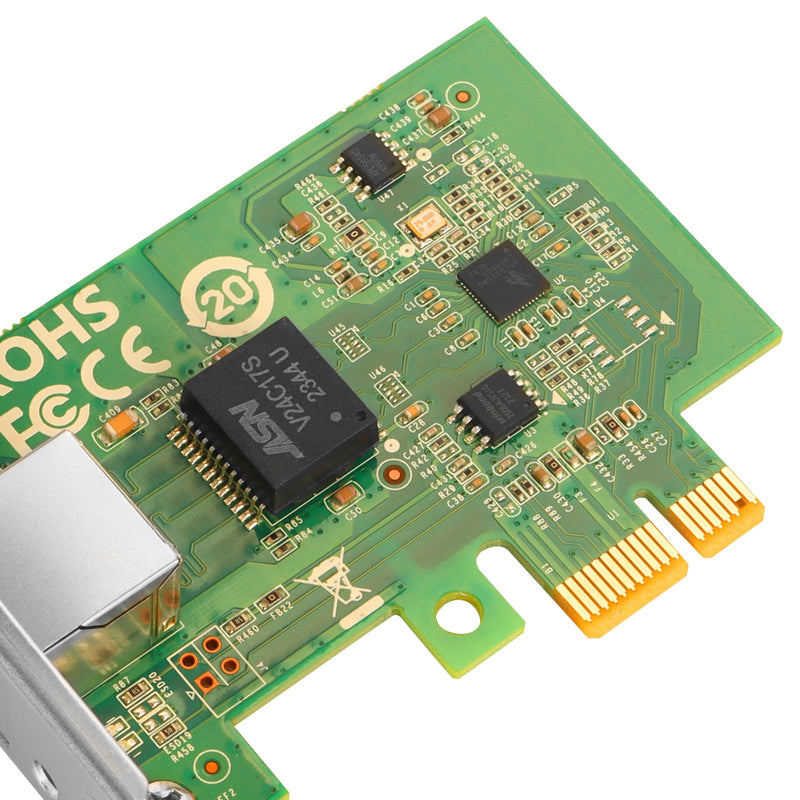 PCIe Ethernet Network Card for Realtek RTL8125B Chipset PCIe 2.1 X1 2.5Gb Single Port RJ45 LAN Card Support Windows Server/Windows/Linux/VMware/ESX XXS-RTL8125B-T1
