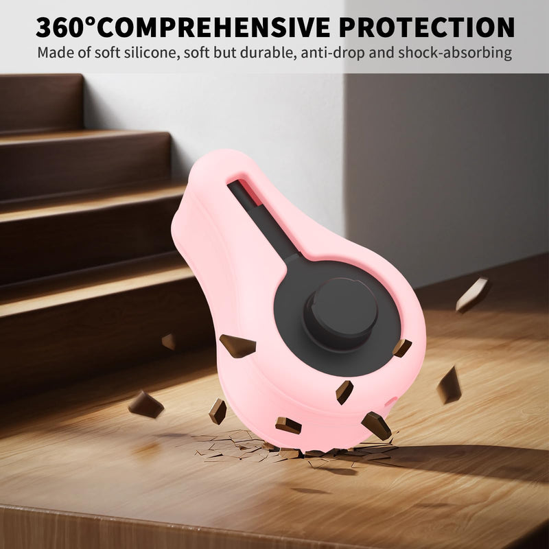 Silicone Charger Protector Cover for Oura Ring Gen3 Charger, Stand Case Compatible with Oura Ring Charger Size 6/7/8/9/10/11/12/13, Charing Dock Station Holder for Oura Ring Gen3 Charger (Pink) Pink