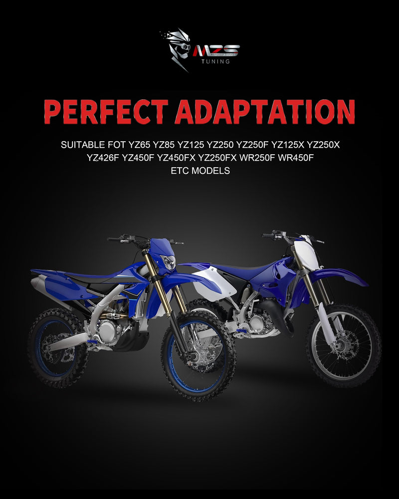 MZS Dirt Bike Foot Pegs, CNC Motocross Footpeg MX Footrest Rest Pedal Blue Compatible with YZ65 YZ85 YZ125 YZ250 YZ250F YZ125X YZ250X YZ426F YZ450F YZ450FX YZ250FX WR250F WR450F YZ 65/85/125/250/250F/250X/426F/450F,WR 250F/450F