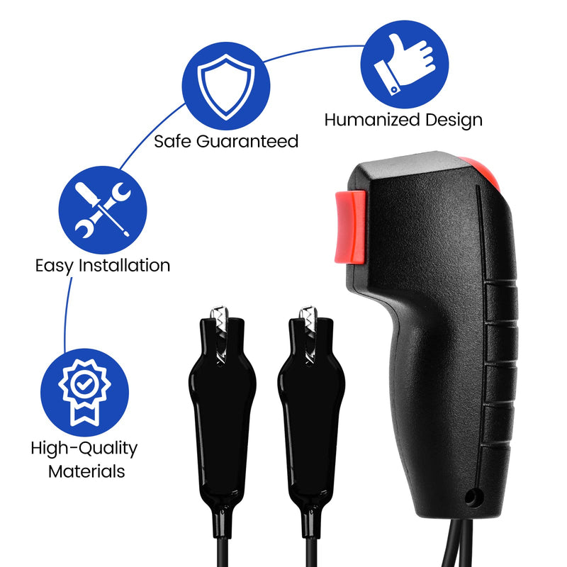 Remote Starter Switch, Haoguo Starter Button Used for 6v, 12v, 24v Vehicle System, Ergonomic Design