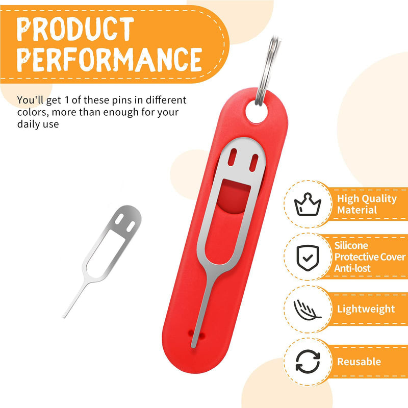 Ejector Tool,Needle Opener Removal Tools for Card - Detachable Keychain Charm Card Tray Eject Pin, Tray Opening Tool for Cell Phone Smartphone Black