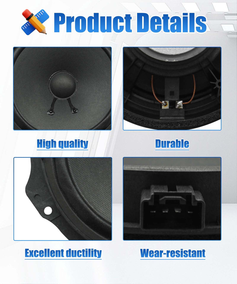DS7Z-18808-D DS7Z-18808-F Round Audio Speaker Assembly | Fits for Ford Fusion 2013-2020, Left Driver or Right Passenger Side