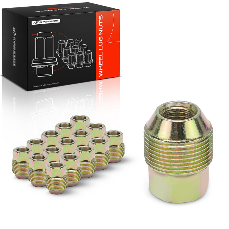 A-Premium 16Pcs M12-1.50 Steel Wheel Lug Nuts Compatible with Chevrolet | for Aveo 2005-2011 Aveo5 2006 2011 Pontiac G3 Wave Wave5 Front and Rear Side