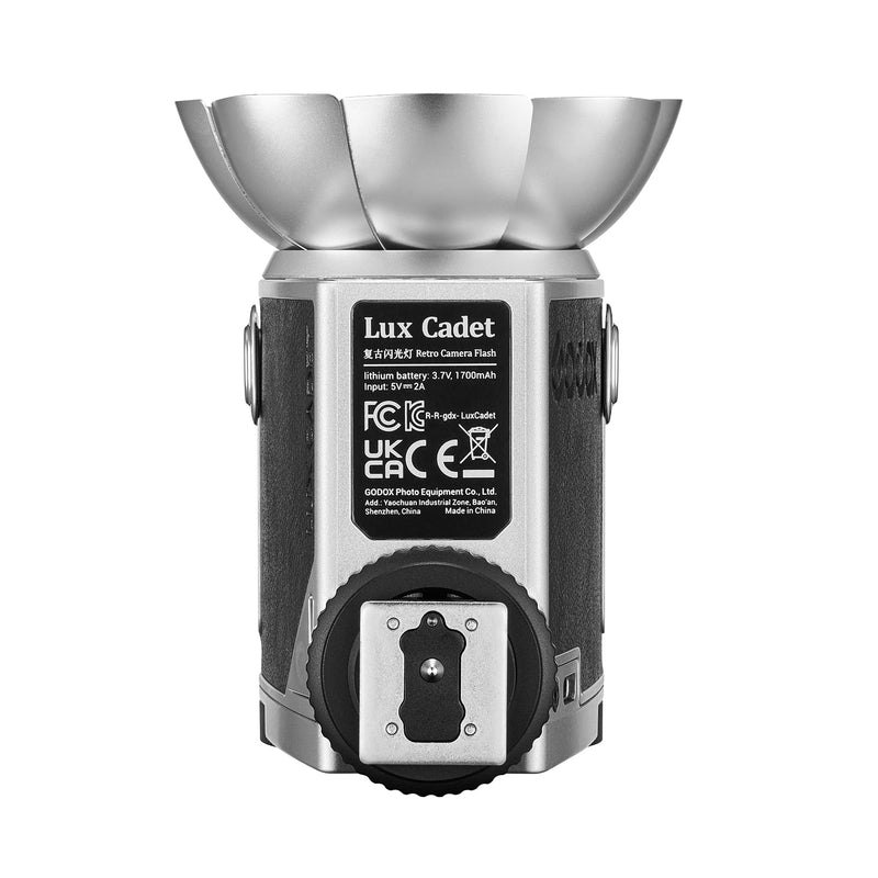 GODOX lux Cadet Retro Camera Flash GN10 6200K±300K Color Temperature Auto & Manual Flash Modes Flash Power 28mm Focal Length Compatible with Canon Nikon Sony Fujifilm Olympus Hot-Shoe Cameras