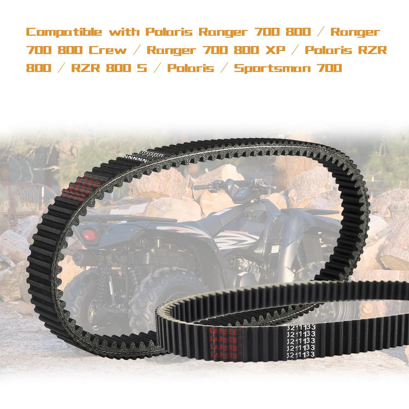 KARSEE Drive Belt 24C4022 3211133 Compatible with Polaris Ranger 800 700 RZR 800 2011-2014 3211162 3211118 Carbon Cord CVT Belts Polaris Ranger 800 700 3211133 1