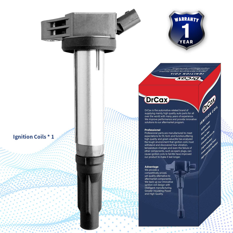 OEM Ignition Coil UF487 C1601 90919-A2007 Compatible with Lexus Toyota Lotus ES350 RX350 RX450h Avalon Camry Highlander RAV4 Sienna Venza Evora - 3.5L V6 Engines - 1 Pack