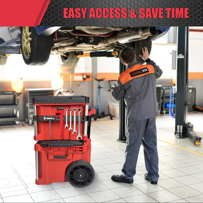 Magnetic Bar Mount Fits for Milwaukee Packout Toolbox, Powerful Magnet Tool Holder Strip Work on Packout Rails, Keeping Tools Handy Fashionable