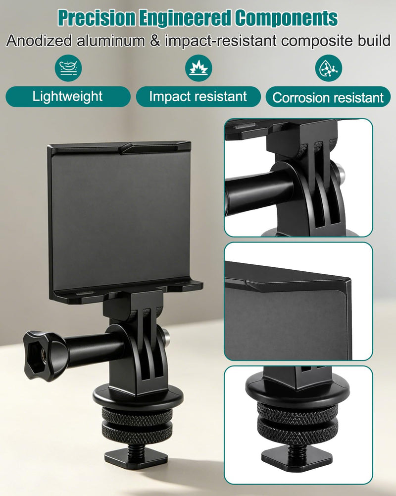 Hot Shoe Mount Fits for ImmersionRC Powerplay, Universal Camera Cold Shoe | Aluminum cold shoe adapter for Professional DSLR Camera Retro Camcorders Transcription HD Digital Direct Recording