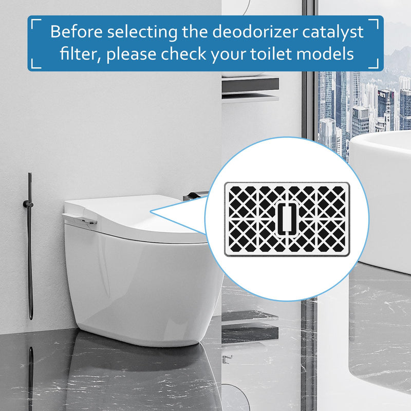 Washlet Deodorizer Air Filter Compatible with Toto THU6474-01/THU6474#01 THU6072 Washlets S550E C5 C2 SW3074 SW3054T40 SW3056T40, Bathroom Toilet Carbon Air Filter Carbon 3 Pack