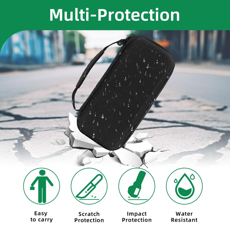 Thermal Camera Hard Storage Case for TS004/ TS004 Pro Infrared Monocular | Shock Resistant Construction, Accessory Storage Pouch, Compact Portable Layout for Industrial & Outdoor Detection Use Black
