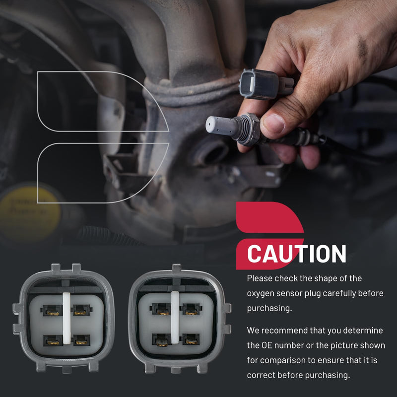 BDFHYK O2 Oxygen Sensor Upstream Downstream, Compatible with Toyota RAV4 2.4L 2006-2008, 234-4622 234-9041 2344556 2349041 Replacement (2Pcs)