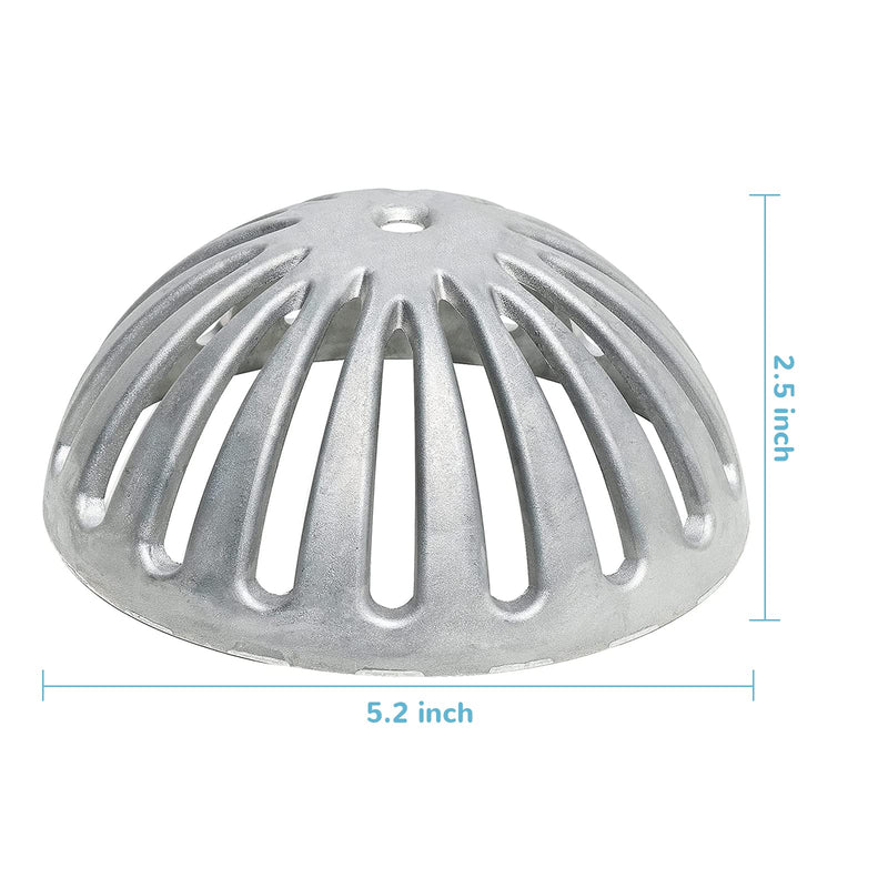 3 PCS Floor Sink Strainer,Heavy Duty Commercial Drain Cover | Drain Strainer Floor Drain Cover for Kitchen, Bar, Outdoor Garden or Bath 5-1/4" Diameter x 2-1/4"H 3