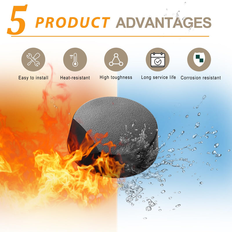 Upgraded 5 Pcs 82977 82974 Cooktop Knob Replacement for Dacor Stove Parts, SGM365 DE81-08738A Stove Knobs for Dacor Range Parts Burner Control Knobs DE81-10313A Black Plastic Gas Stove Top Knobs 5 Pieces