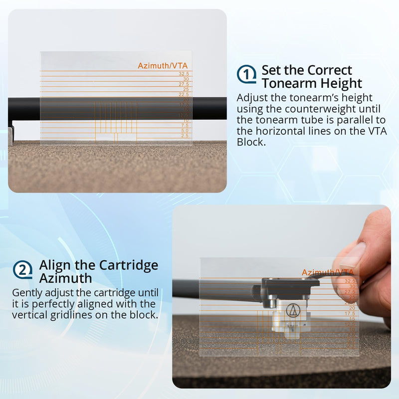 High-Precision Digital Stylus Force Gauge for Turntable Setup – 0.01g Accuracy, VTA Ruler, Overhang Protractor, Extra Stylus, Carry Case Included Turntable Setup Kit